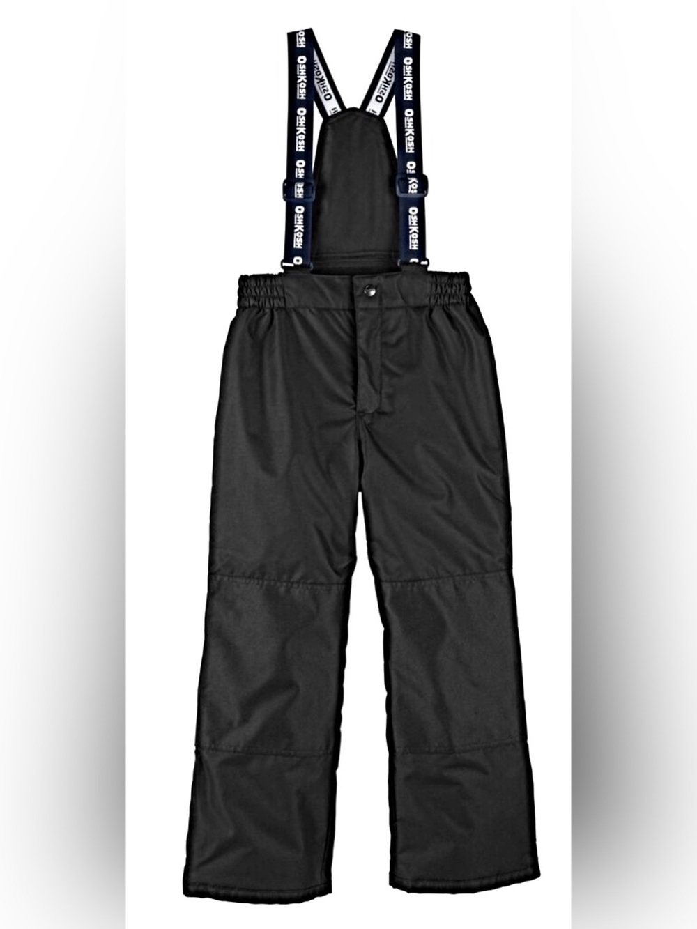 OshKosh B'gosh Black Kids Snow Overalls with Branded Straps